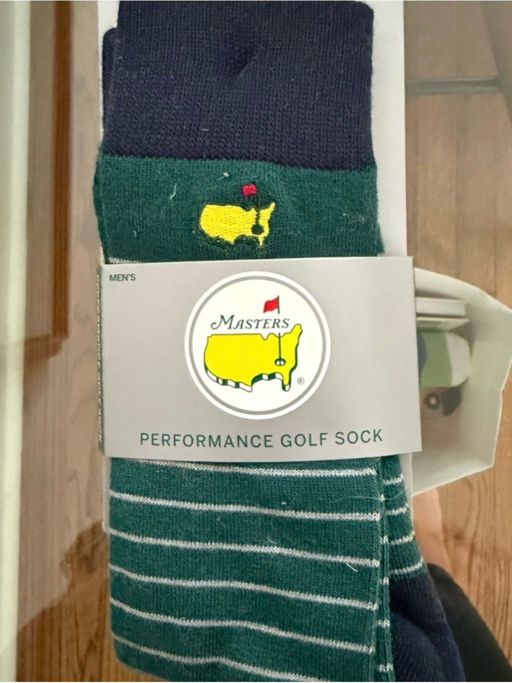 BRAND NEW- Masters Men's Green & Navy Performance Golf Socks